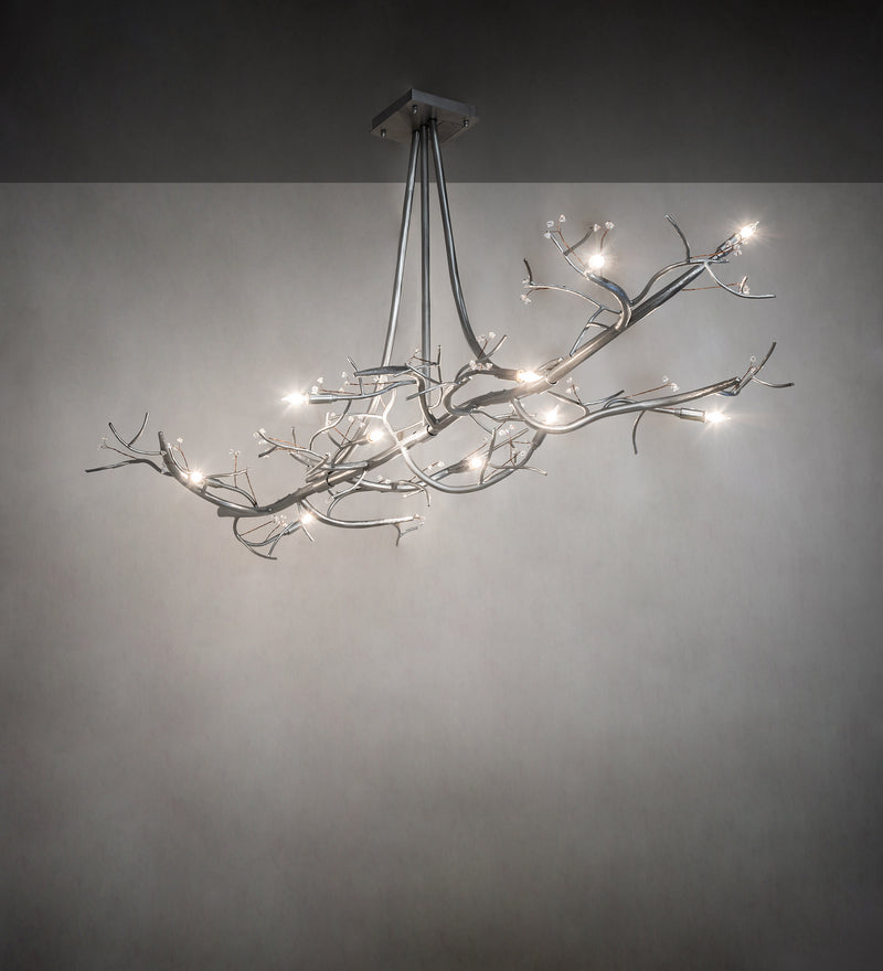 Meyda Tiffany 252393 LED Chandelier, Sparkle Silver
