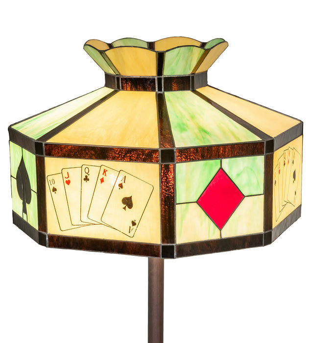Meyda Tiffany 252397 Three Light Floor Lamp, Mahogany Bronze