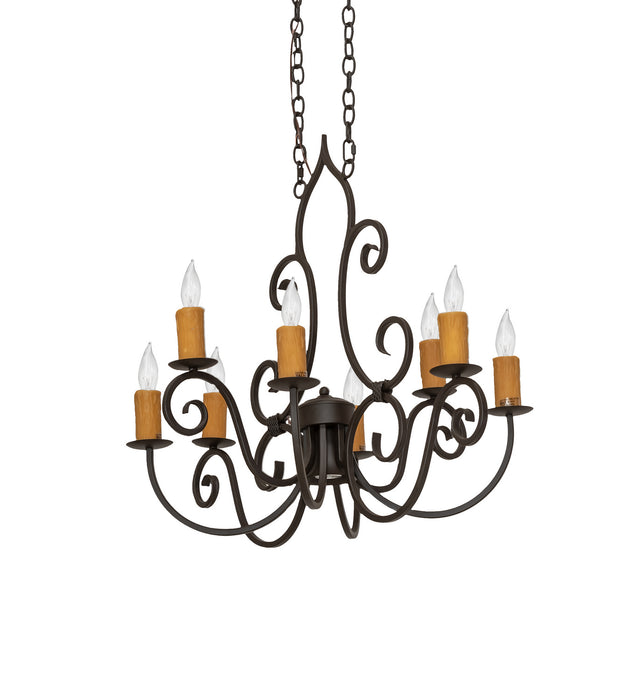 Meyda Tiffany 252470 Nine Light Chandelier, Oil Rubbed Bronze