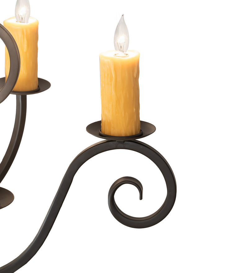 Meyda Tiffany 252470 Nine Light Chandelier, Oil Rubbed Bronze
