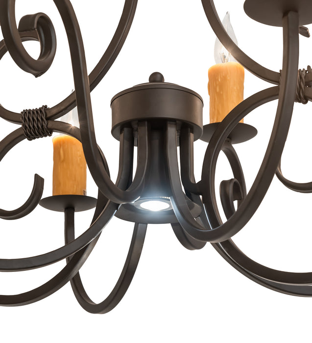Meyda Tiffany 252470 Nine Light Chandelier, Oil Rubbed Bronze