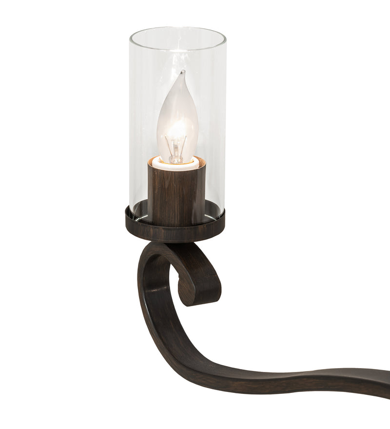 Meyda Tiffany 252881 Six Light Chandelier, Classic Rust