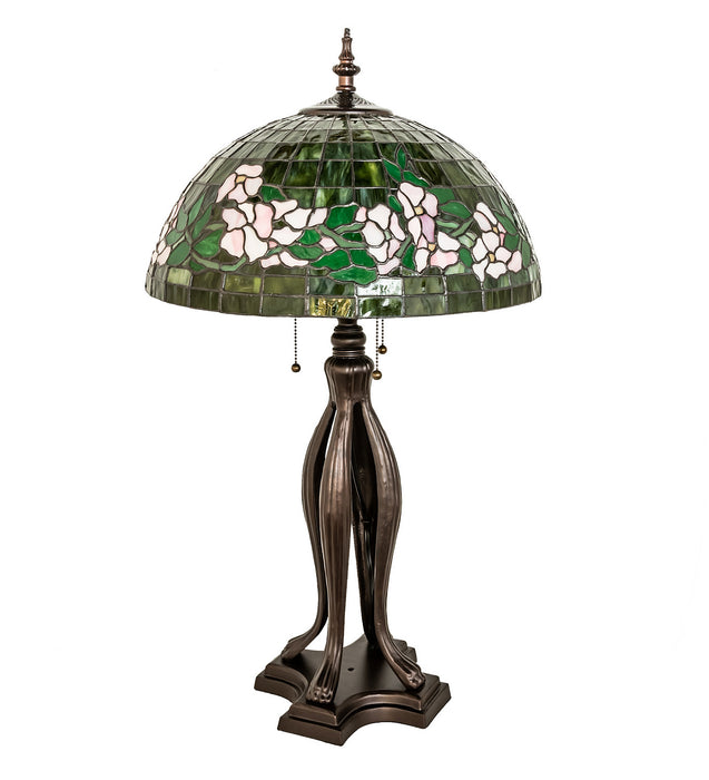 Meyda Tiffany 253005 33" Table Lamp, Mahogany Bronze