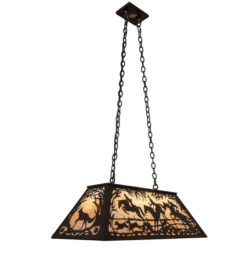 Meyda Tiffany 253029 Six Light Pendant, Oil Rubbed Bronze