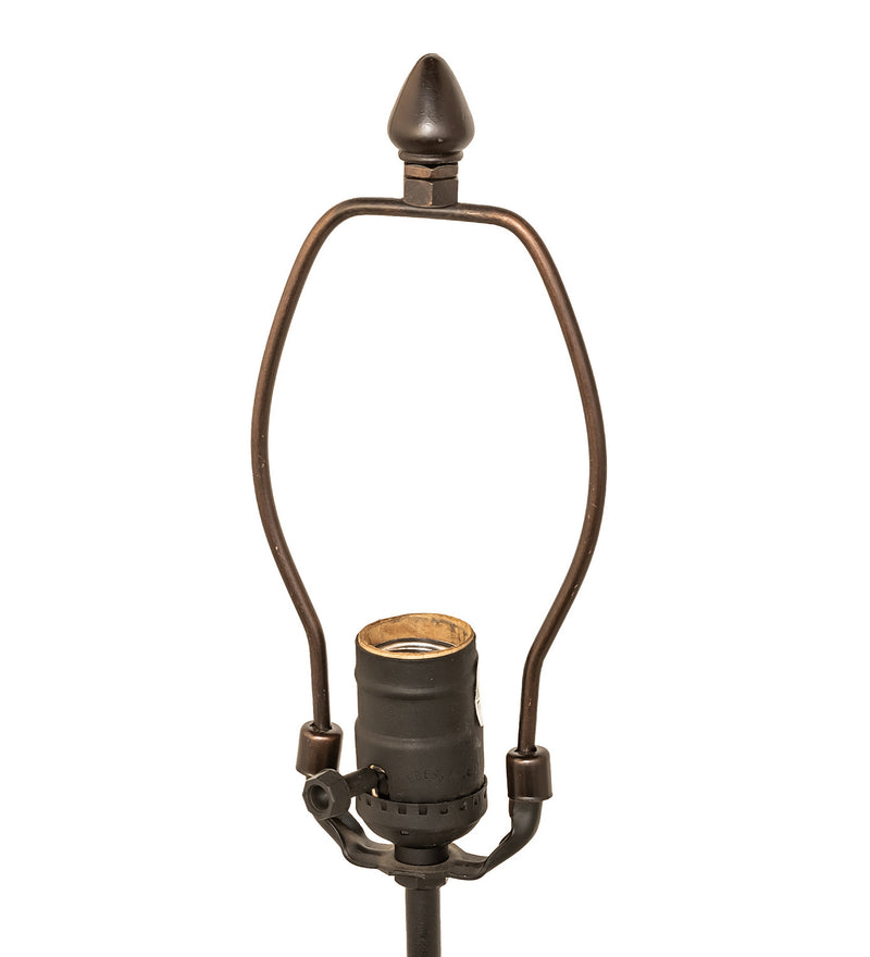 Meyda Tiffany 28734 One Light Table Base, Flat Black