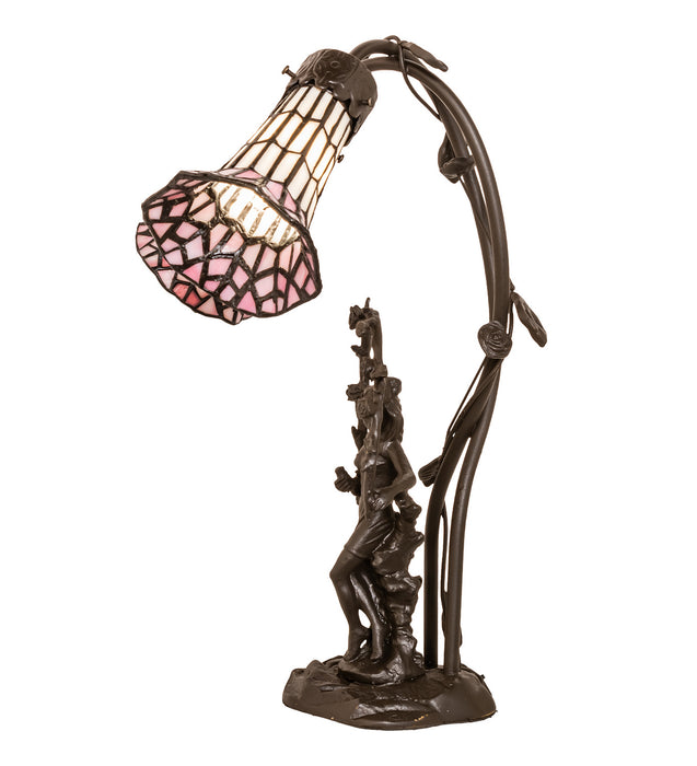 Meyda Tiffany 71641 Two Light Table Lamp, Mahogany Bronze