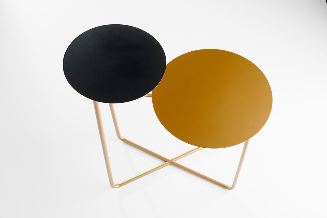 Cyan 11229 Table, Bronze And Black