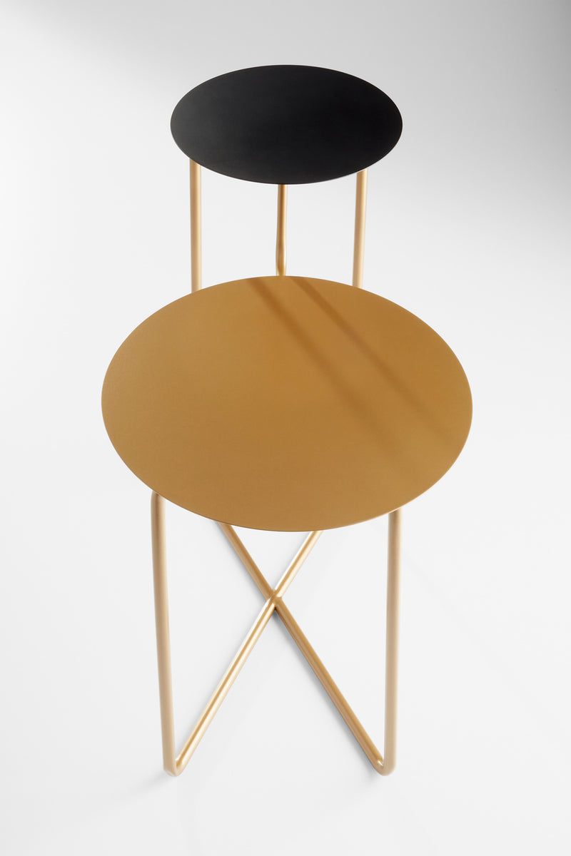 Cyan 11229 Table, Bronze And Black
