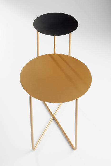 Cyan 11229 Table, Bronze And Black