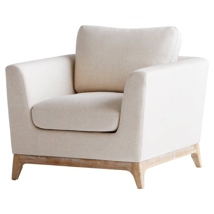 Cyan 11379 Chair, White - Cream