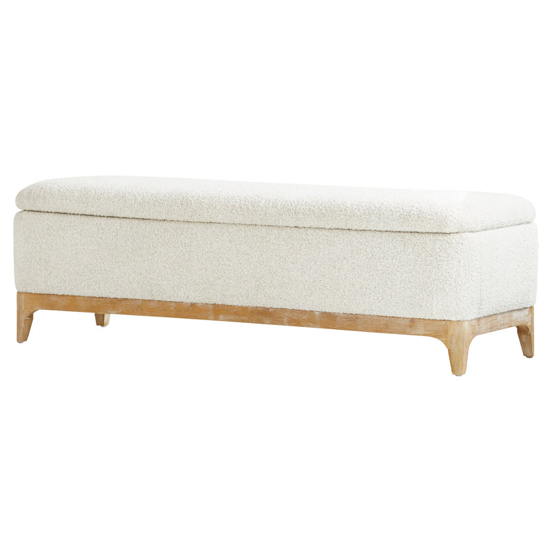 Cyan 11380 Bench, White - Cream