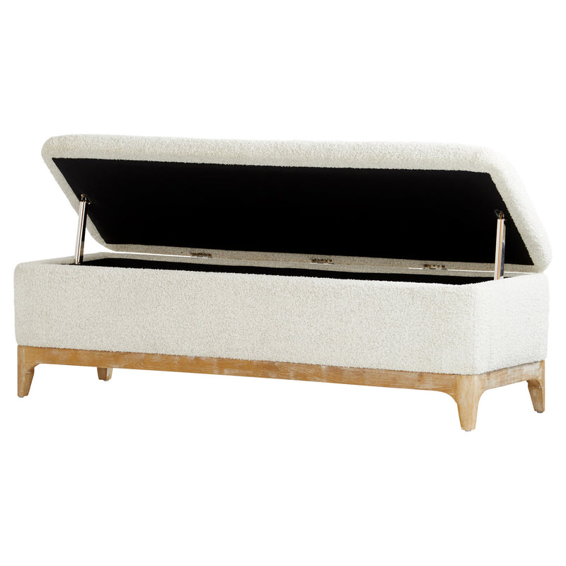 Cyan 11380 Bench, White - Cream