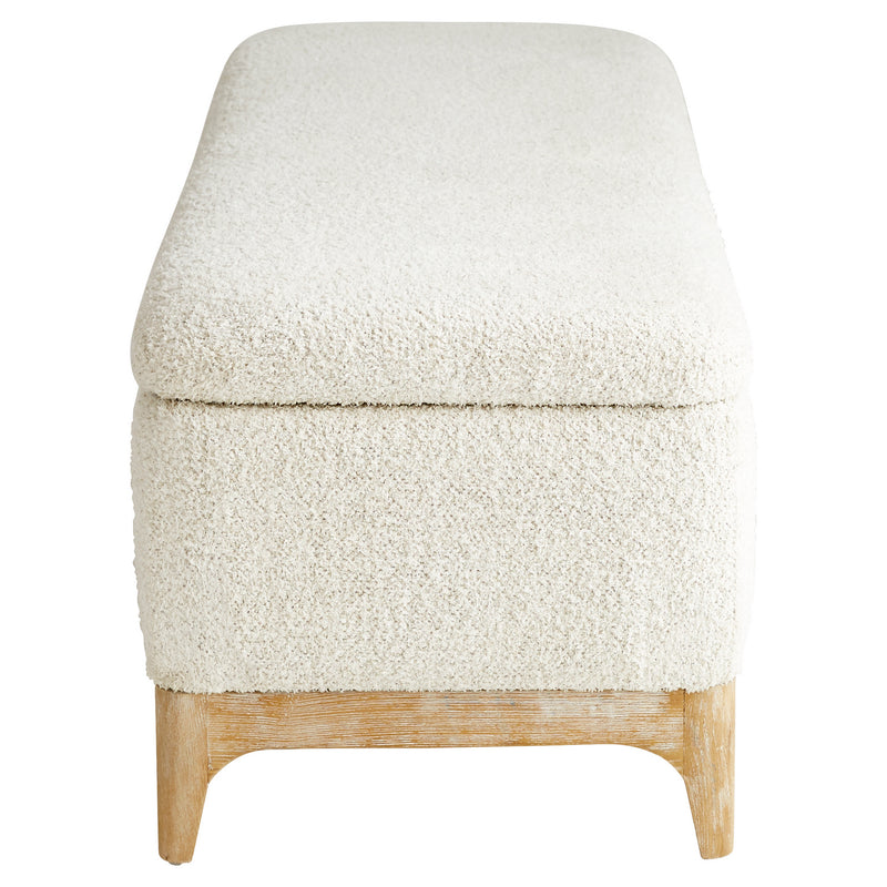 Cyan 11380 Bench, White - Cream