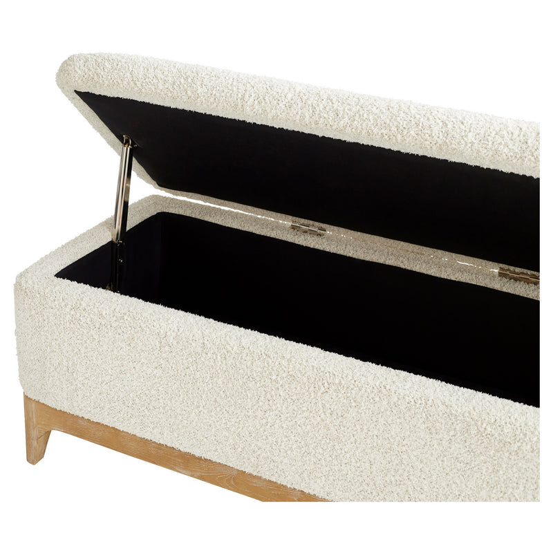 Cyan 11380 Bench, White - Cream