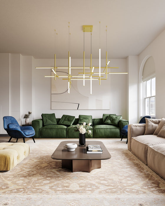 Sonneman 2099.14 LED Pendant, Brass Finish