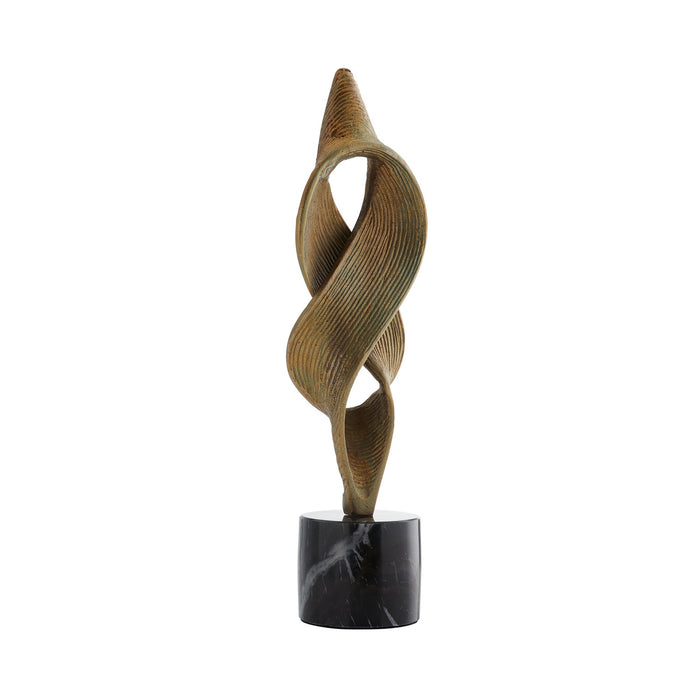 Arteriors 2102 Sculpture, Dark Antique Brass