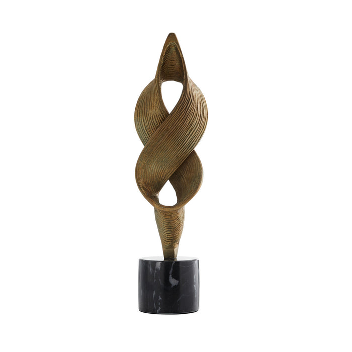 Arteriors 2102 Sculpture, Dark Antique Brass