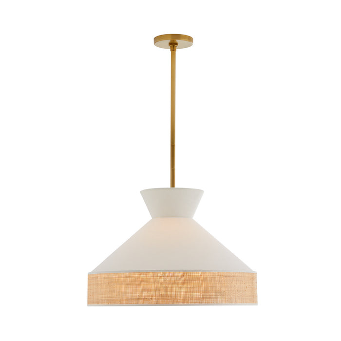 Arteriors 41066 One Light Pendant, White