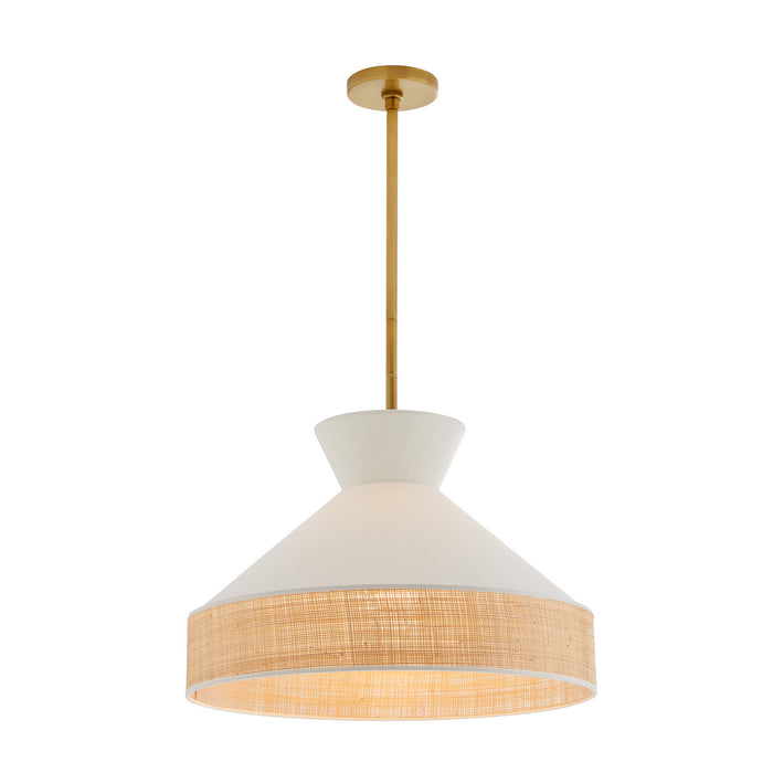 Arteriors 41066 One Light Pendant, White