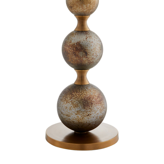 Arteriors 44776-598 One Light Table Lamp, Oxidized Silver