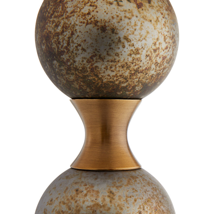 Arteriors 44776-598 One Light Table Lamp, Oxidized Silver