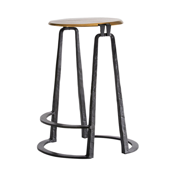 Arteriors 4668 Counter Stool, Antique Brass