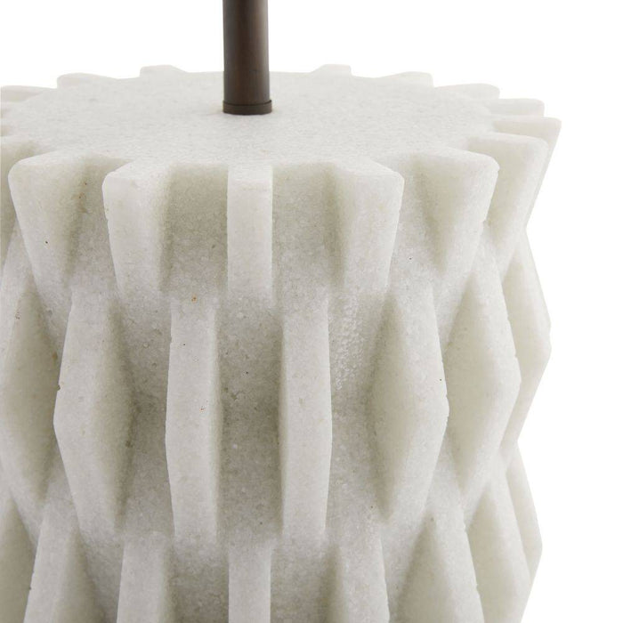Arteriors 49768-156 One Light Table Lamp, Ivory