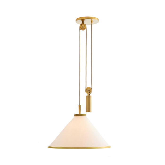 Arteriors 49788 One Light Pendant, White