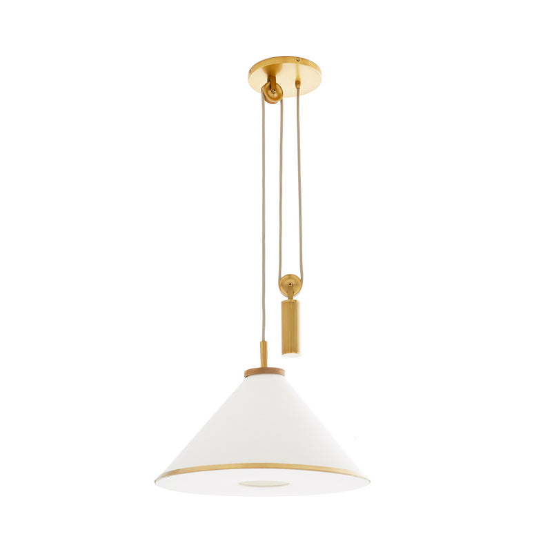 Arteriors 49788 One Light Pendant, White