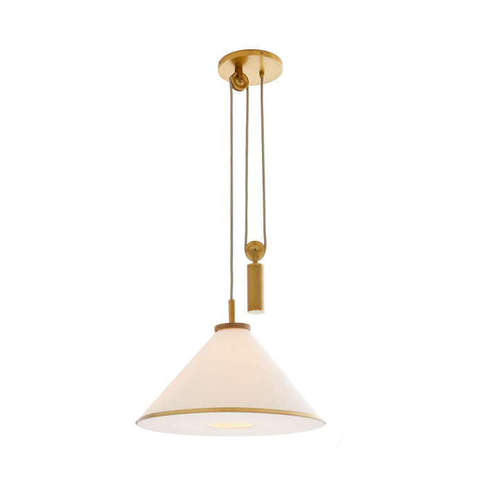Arteriors 49788 One Light Pendant, White