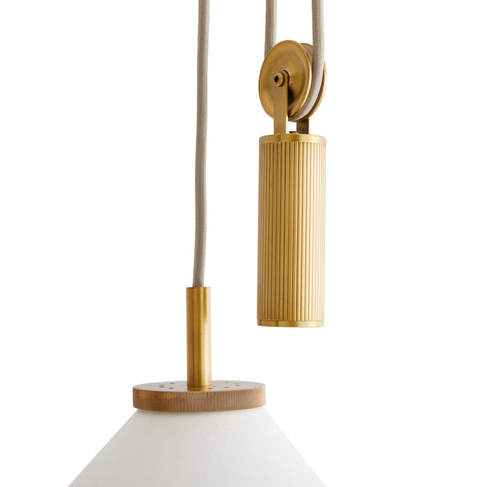 Arteriors 49788 One Light Pendant, White