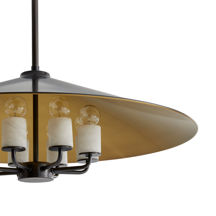 Arteriors 49790 Eight Light Pendant, English Bronze