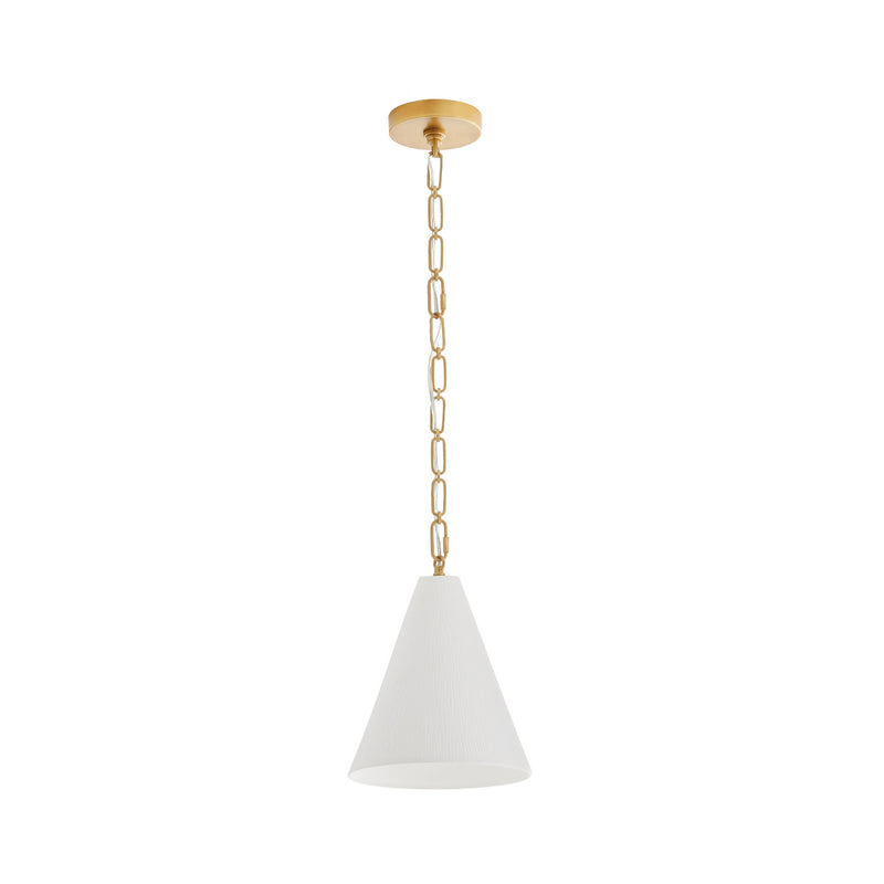 Arteriors 49794 One Light Pendant, Matte Bone