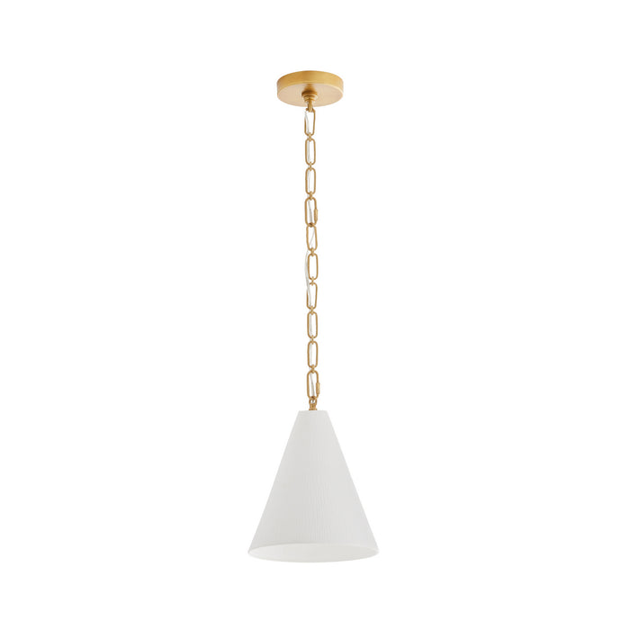 Arteriors 49794 One Light Pendant, Matte Bone