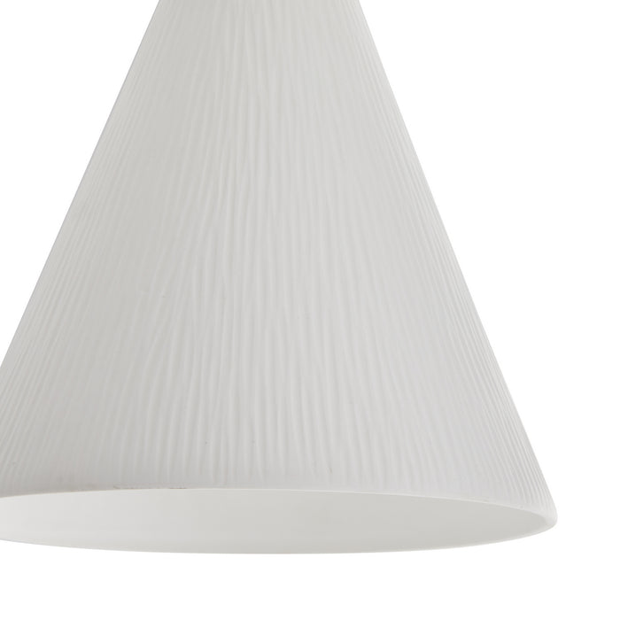 Arteriors 49794 One Light Pendant, Matte Bone
