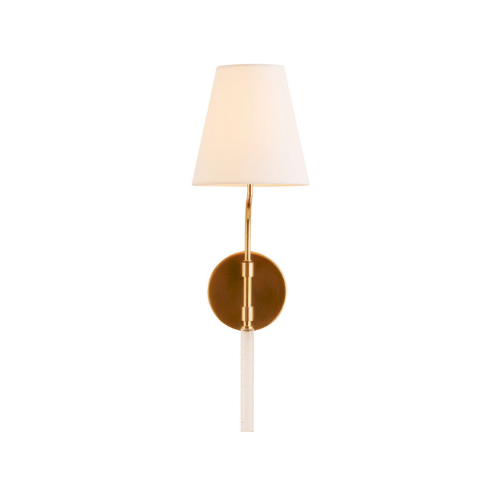 Arteriors 49798 One Light Wall Sconce, Pale Brass