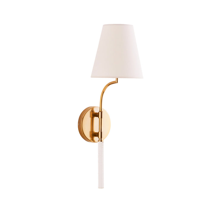 Arteriors 49798 One Light Wall Sconce, Pale Brass