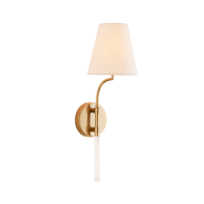 Arteriors 49798 One Light Wall Sconce, Pale Brass