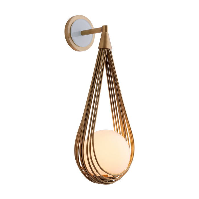 Arteriors 49826 One Light Wall Sconce, Antique Brass