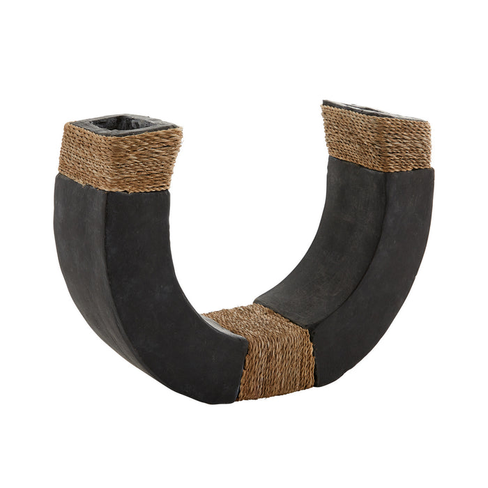 Arteriors 5675 Sculptures, Set of 2, Matte Charcoal