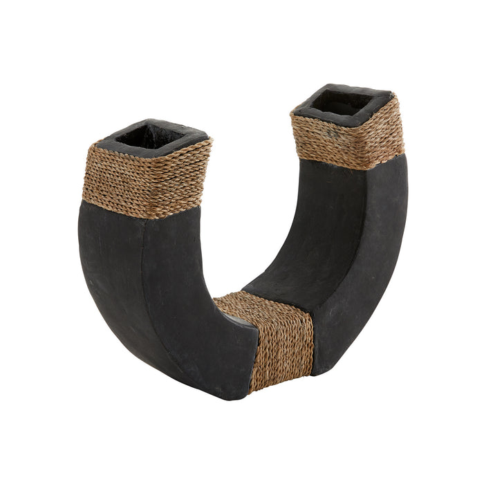 Arteriors 5675 Sculptures, Set of 2, Matte Charcoal