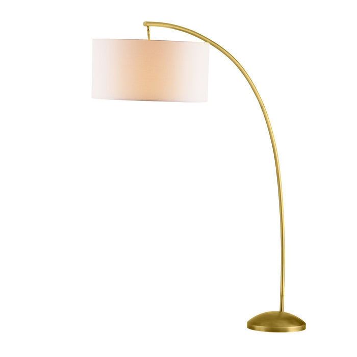 Arteriors 79843 One Light Floor Lamp, Antique Brass