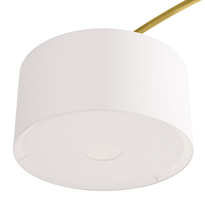 Arteriors 79843 One Light Floor Lamp, Antique Brass