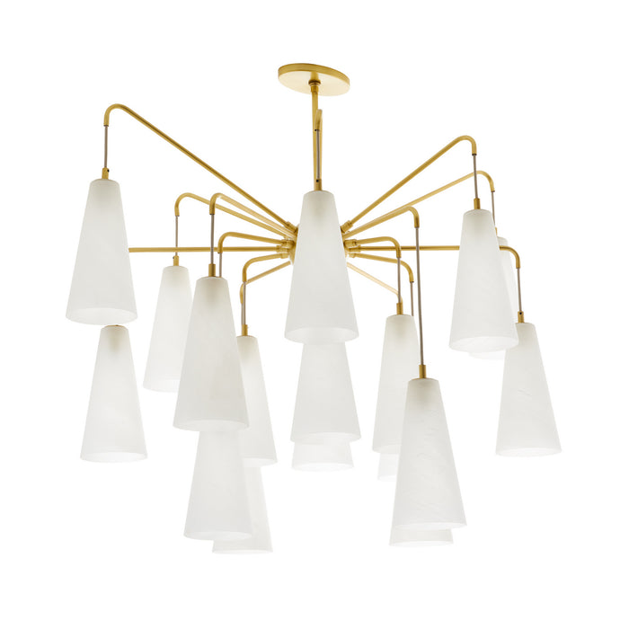 Arteriors 89472 18 Light Chandelier, Opal Swirl