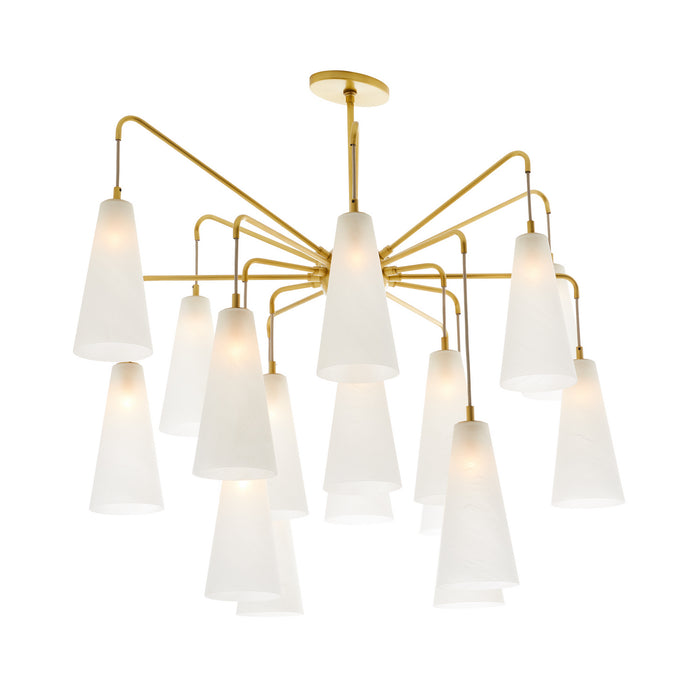 Arteriors 89472 18 Light Chandelier, Opal Swirl
