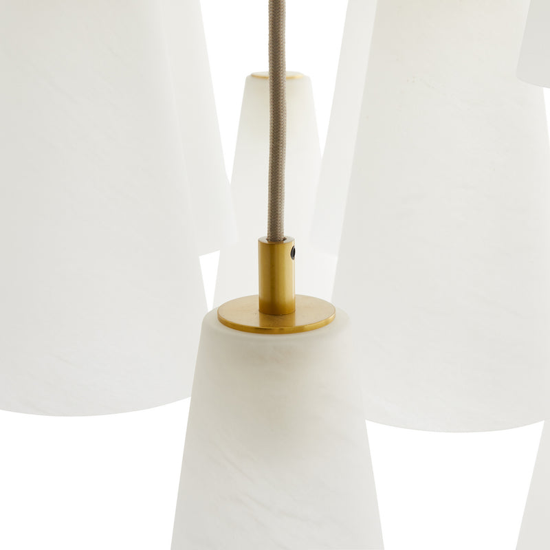 Arteriors 89472 18 Light Chandelier, Opal Swirl