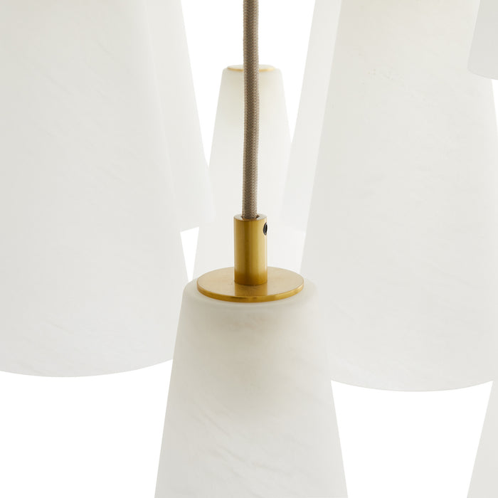 Arteriors 89472 18 Light Chandelier, Opal Swirl