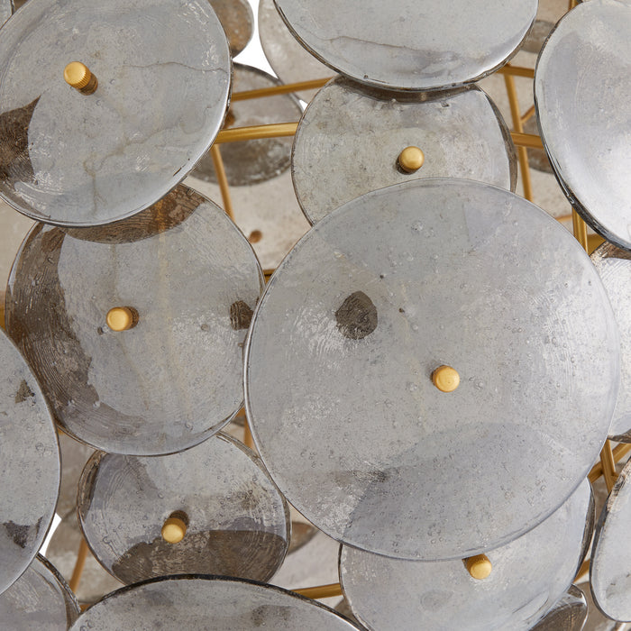 Arteriors 89491 Eight Light Chandelier, Smoke Luster