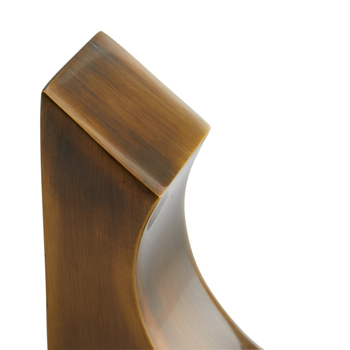 Arteriors DJ2057 Bookends, Set of 2, Vintage Brass