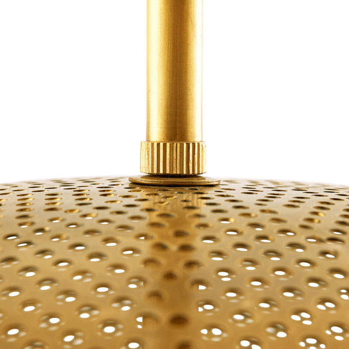 Arteriors DJ42002 Four Light Pendant, Vintage Brass